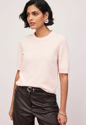 Next, SUPERSOFT SHORT SLEEVE KNITTED T-SHIRT - T-Shirt basic - light pink