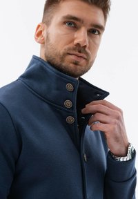 Ombre BUTTON-DOWN WITH  - Felpa con zip - navy