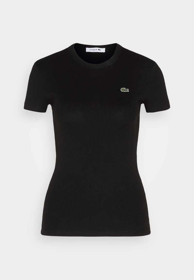 Business Attire Casual Chic Look T Shirt Noir Femme LACOSTE T