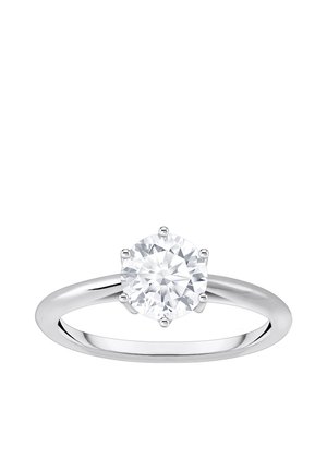 MIT STEIN IM BRILLANTSCHLIFF - Ring - silberfarben/weiß