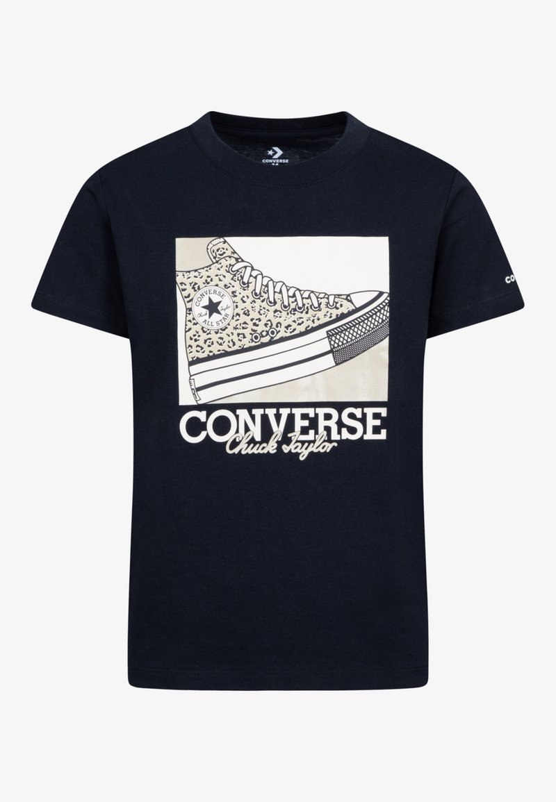 Converse SNEAKER TEE - Apdrukāts T-krekls - black