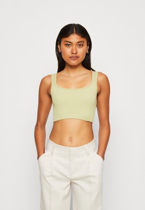 Cotton On SEAMLESS ABI MICRO CROP TANK - Top - soft khaki