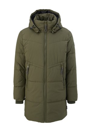 QS MIT ABNEHMBARER KAPUZE - Winter coat - forest night