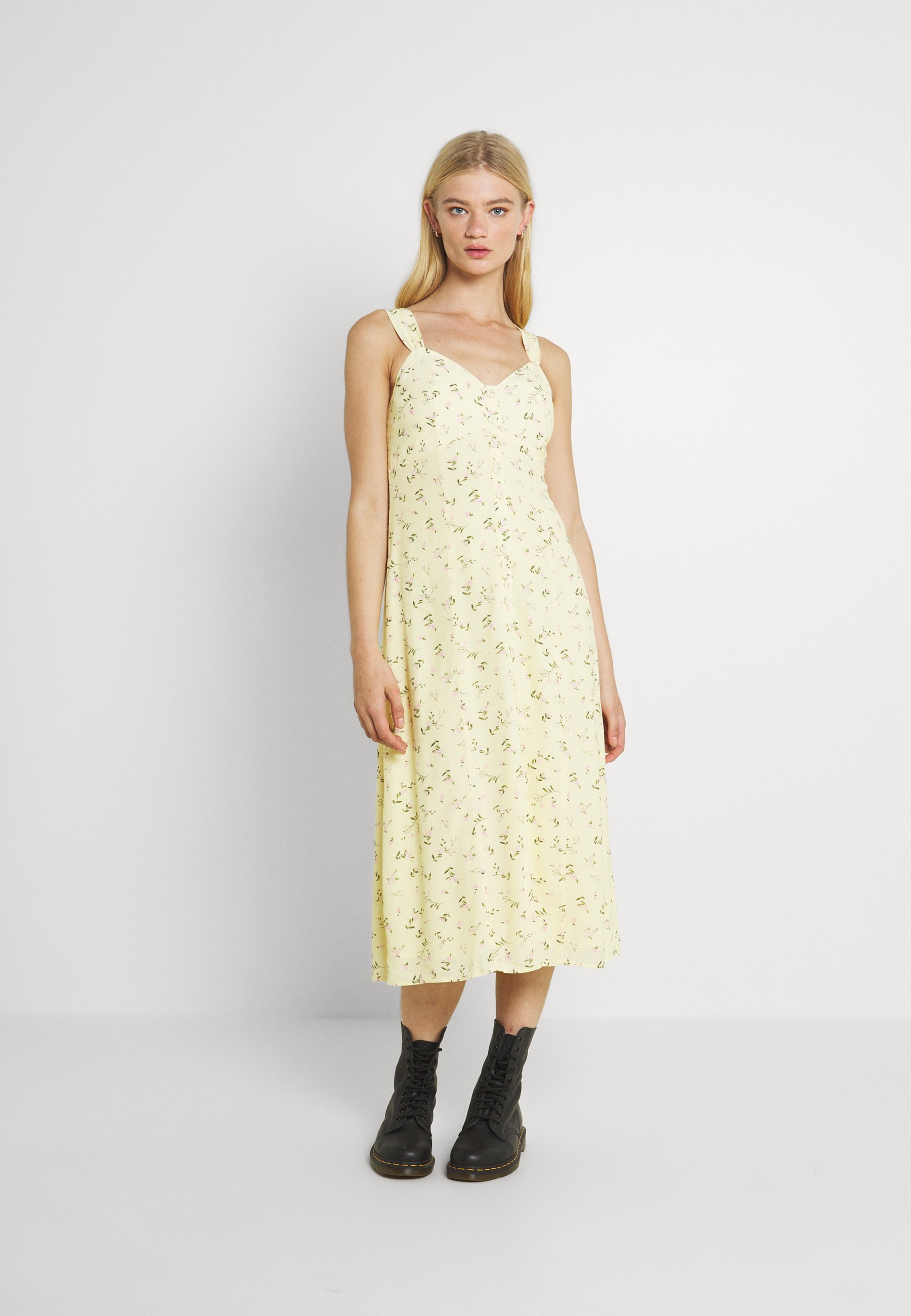 button through sundress