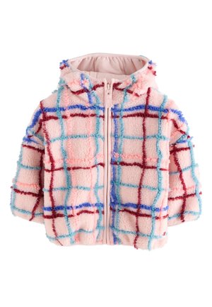 REGULAR FIT  - Fleecejacke - pink grid print