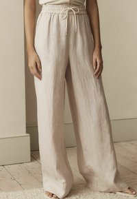 Next PREMIUM WIDE LEG - Hlače - natural