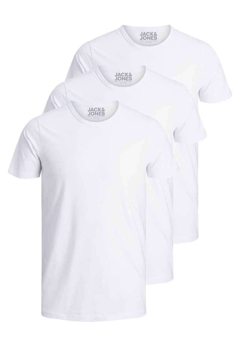 Jack & Jones Men's 3-Pack Cotton T-Shirts - Plain Logo, Regular Fit (S-2XL) 3 thumbnail image