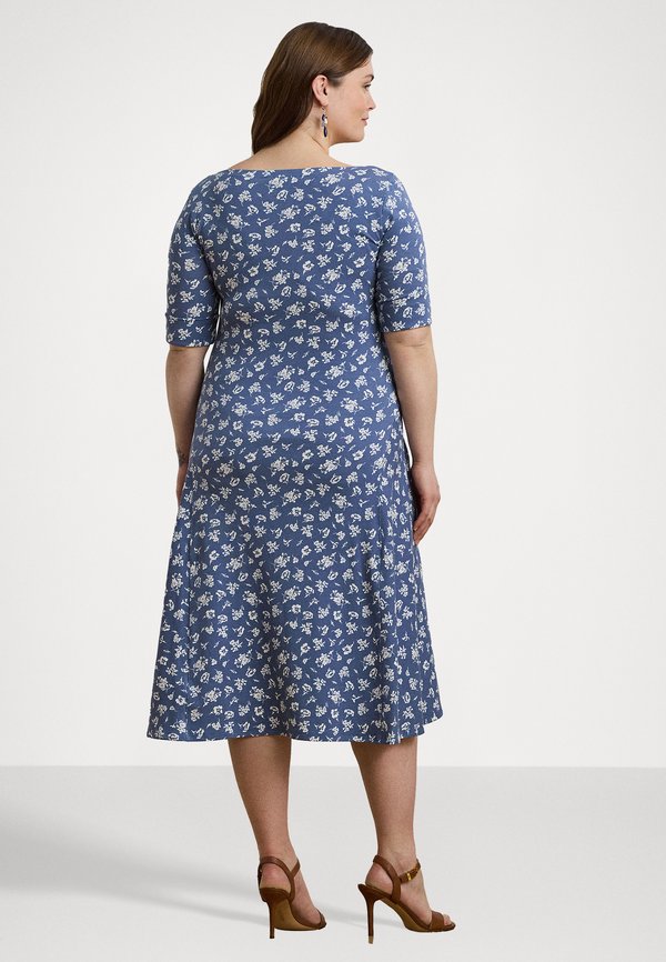 FLORAL STRETCH COTTON MIDI DRESS - Jersey dress3