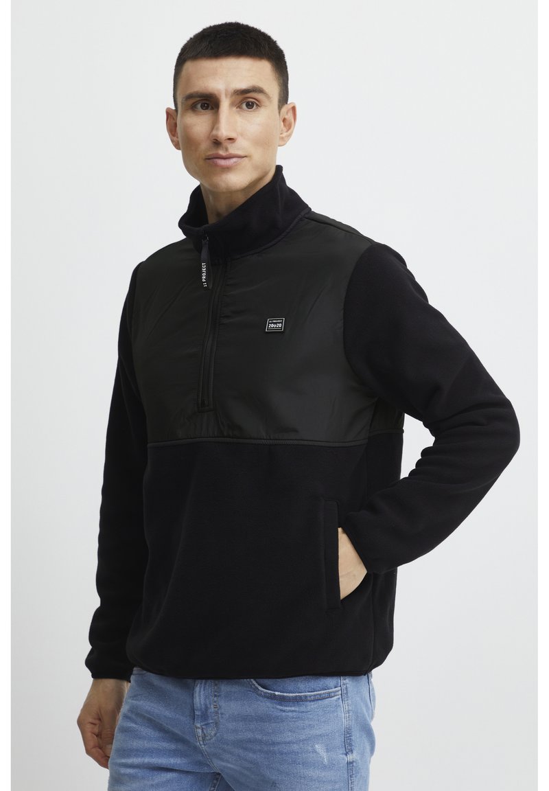 11 Project PRDELMER - Fleece jumper - black/anthracite - Zalando.de
