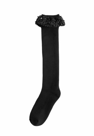 SEQUIN TRIM WELLY - Sokken - black