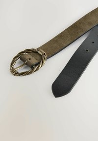 OVAL BUCKLE - Belt - khaki green