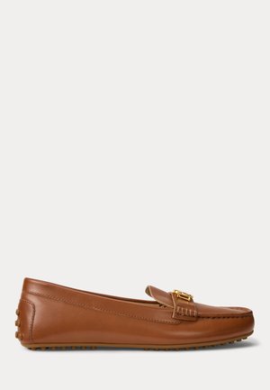 Lauren Ralph Lauren, BARNSBURY LEATHER DRIVER - Chaussons - lauren tan