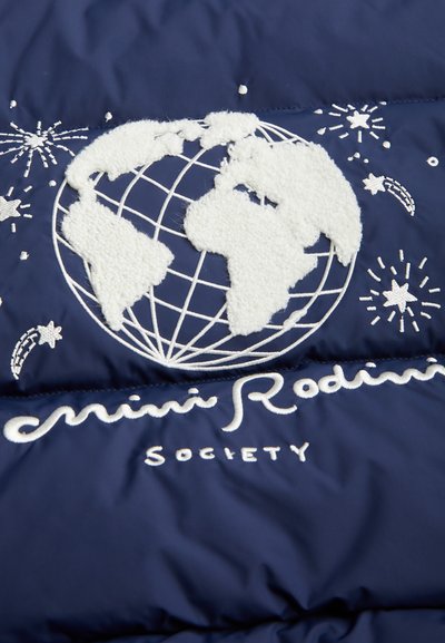 Mini Rodini SOCIETY CITY PUFFER JACKET UNISEX - Chaqueta de invierno - blue