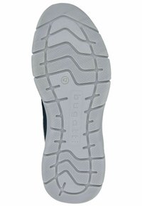 Bílá gumová podrážka s texturovaným vzorkem a označením velikosti 42, obsahující drážky a křivky pro lepší přilnavost a flexibilitu.