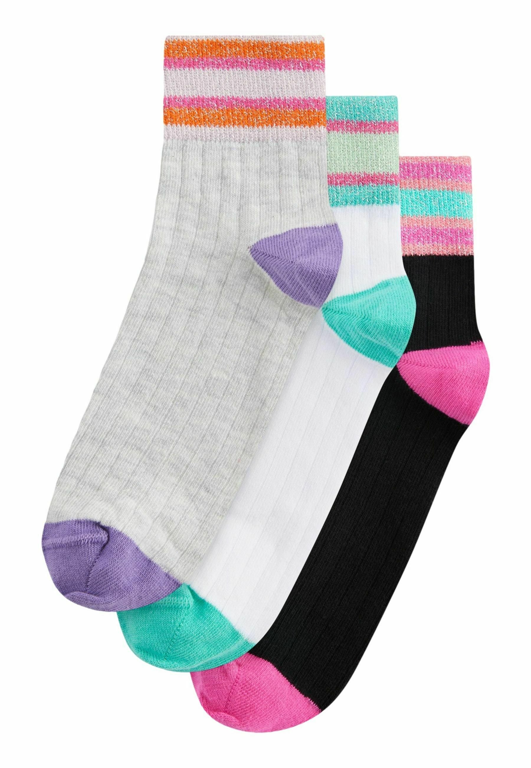 Pieces PCSEBBY GLITTER SOCKS 4 PACK - Sokken - tawny port gold/black Pieces PCSEBBY GLITTER SOCKS 4 PACK - Sokken - tawny port gold/black