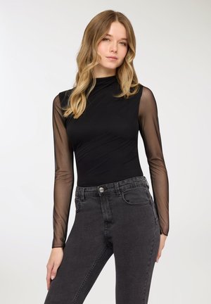 BODY CON  - Camicetta - nero