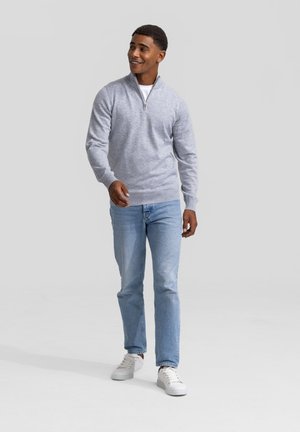 THE QUARTER ZIP - Trui - light grey