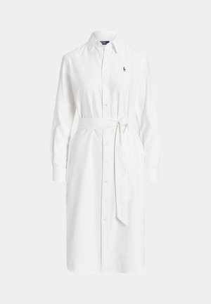 Polo Ralph Lauren BELTED COTTON OXFORD SHIRTDRESS - Ingruha - white