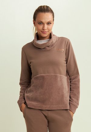 CON FONDO E COLLO ALTO IN - Felpa - brown