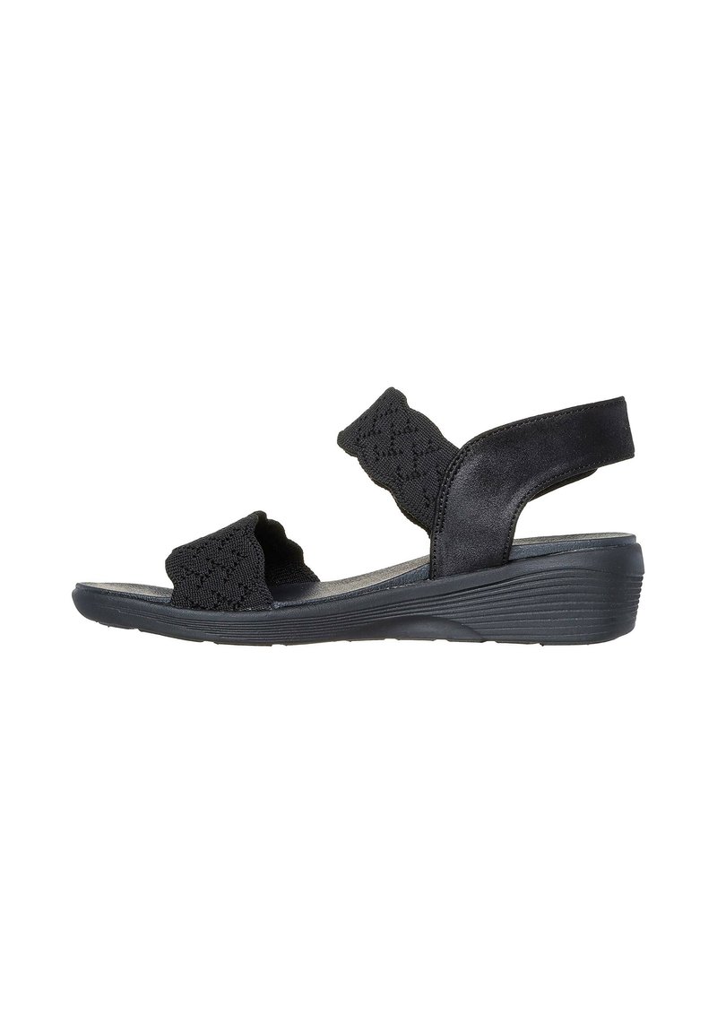 Skechers ARYA ON THE RISE - Sandalias de cuña - black