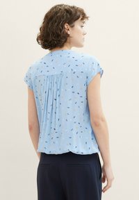 TOM TAILOR Bluse - blue multicolor minimal
