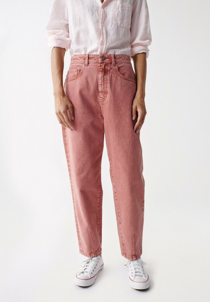 Salsa Jeans Jeans Tapered Fit donkerroze