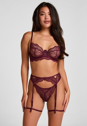 Hunkemöller, HUNKEMÖLLER ISABELLE SUSPENDERS - Reggicalze - purple