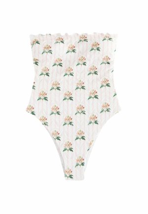 BANDEAU TUMMY CONTROL  - Costume da bagno - cream pink floral