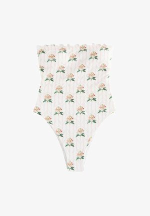 BANDEAU TUMMY CONTROL - Maillot de bain - cream pink floral
