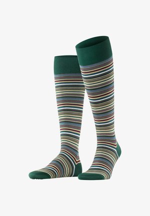 FALKE MICROBLOCK - Kniestrümpfe - hunter green