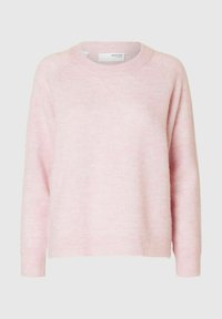 SLFLULU LS O-NECK B NOOS - Strikkegenser - bleached mauve