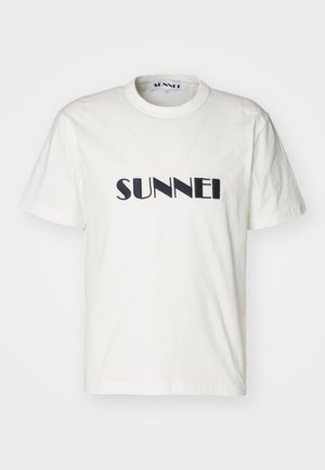 Sunnei CLASSIC BIG LOGO EMBROIDERED - T-shirt print - off white