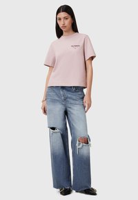AllSaints HEART LISA TEE - Printtipaita - pink