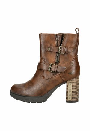 Bottines à talons hauts - brown
