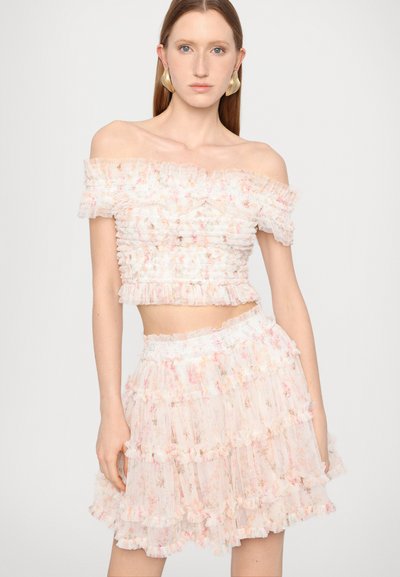 Needle & Thread DITSY SMOCKED MICRO MINI SKIRT - Miniskjørt - moonshine pink
