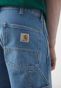 Carhartt WIP DOUBLE KNEE PANT - Džíny Straight Fit - blue stone bleached