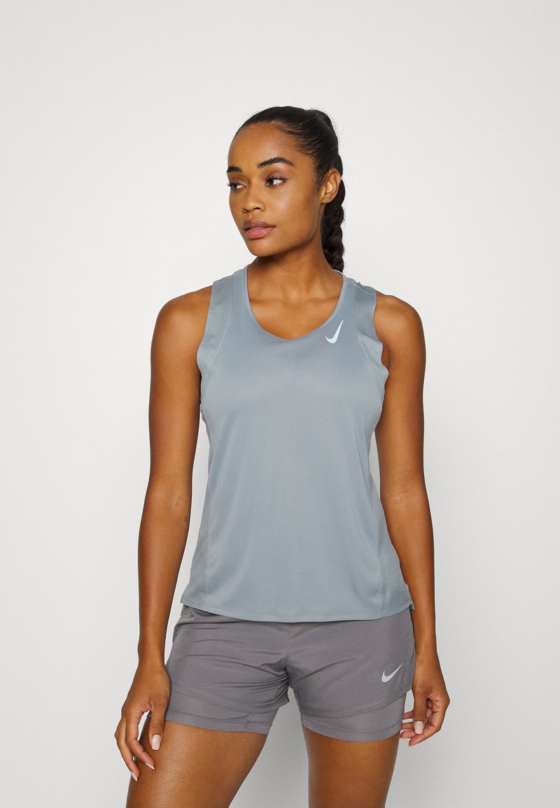 Nike Performance FAST TANK - Top - particle grey/silver
