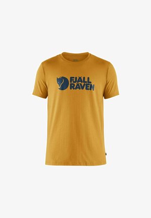 LOGO TEE - Print T-shirt - senf