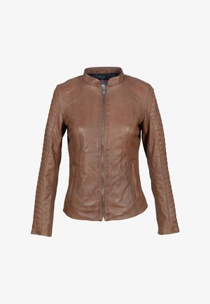 Lee Cooper BILLIE - Veste en cuir - cognac