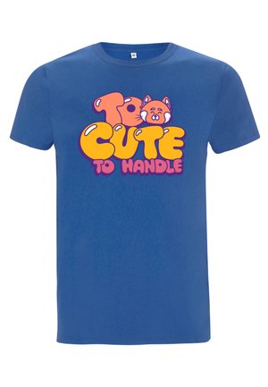 TURNING RED CUTE PANDA - Print T-shirt - royal blue