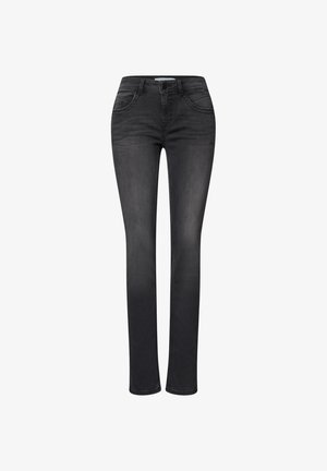Street One, MID WAIST SLIM LEG JEANS IM CASUAL FIT - Jeans Slim Fit - black washed