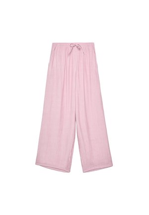 Stradivarius FLOWING TEXTURED - Stoffhose - light pink
