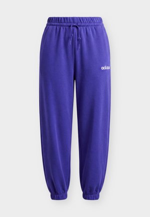 adidas Sportswear, ESSENTIALS LINEAR CUFFED PANTS - Verryttelyhousut - pure purple/white