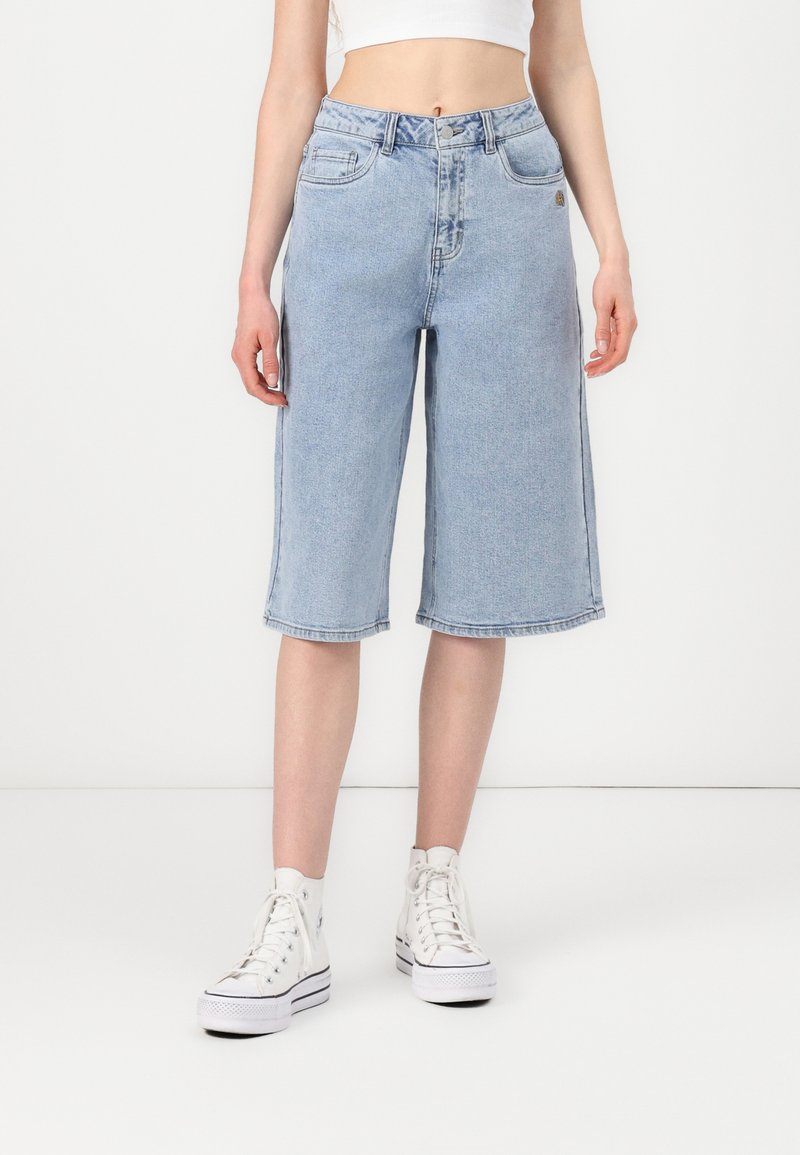 Object OBJISR BERMUDA - Farkkushortsit - medium blue denim
