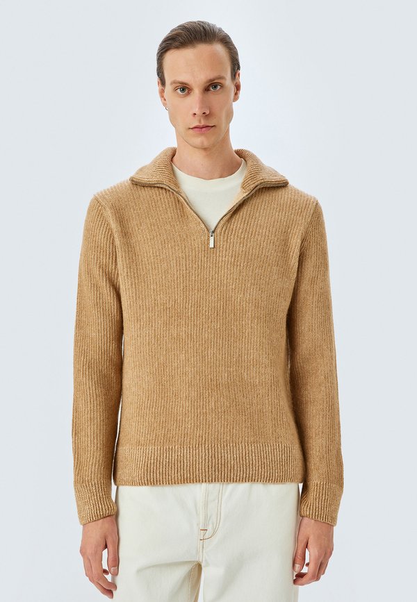 Strickpullover - camel