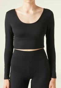 Calzedonia SOFT TOUCH - Langærmet T-shirt - schwarz - black
