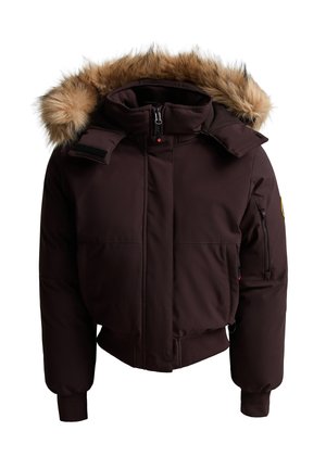 Zavetti Canada, W OLIVIA HOODED BOMBER JACKET - Veste d'hiver - chocolate plum