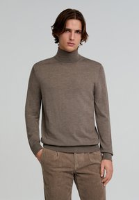 Scalpers CLASSIC ROLL NECK - Trui - taupe