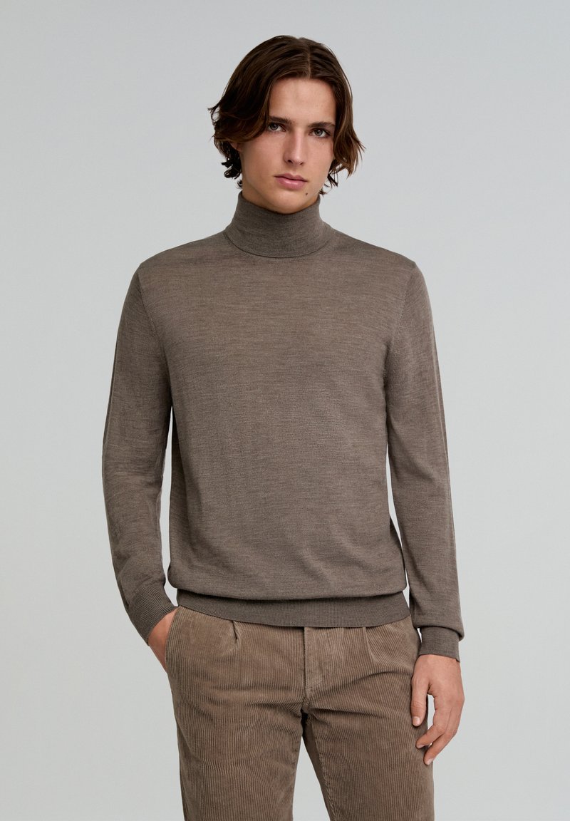 Scalpers CLASSIC ROLL NECK - Trui - taupe