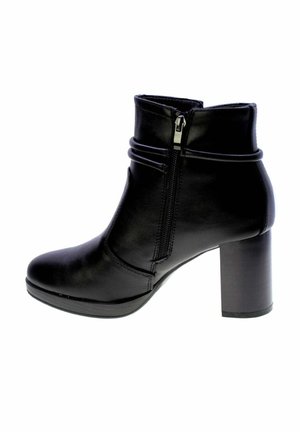 Stivaletti con plateau - black
